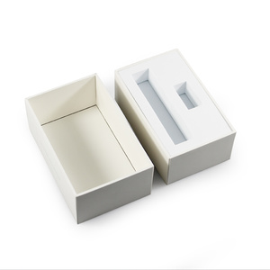 luxury lid and base rigid box with EVA and plastic insert